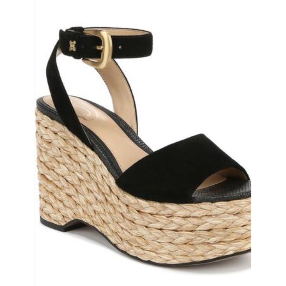 Women's Sam Edelman Women's April Platform Wedge Espadrille Sandal suede 11